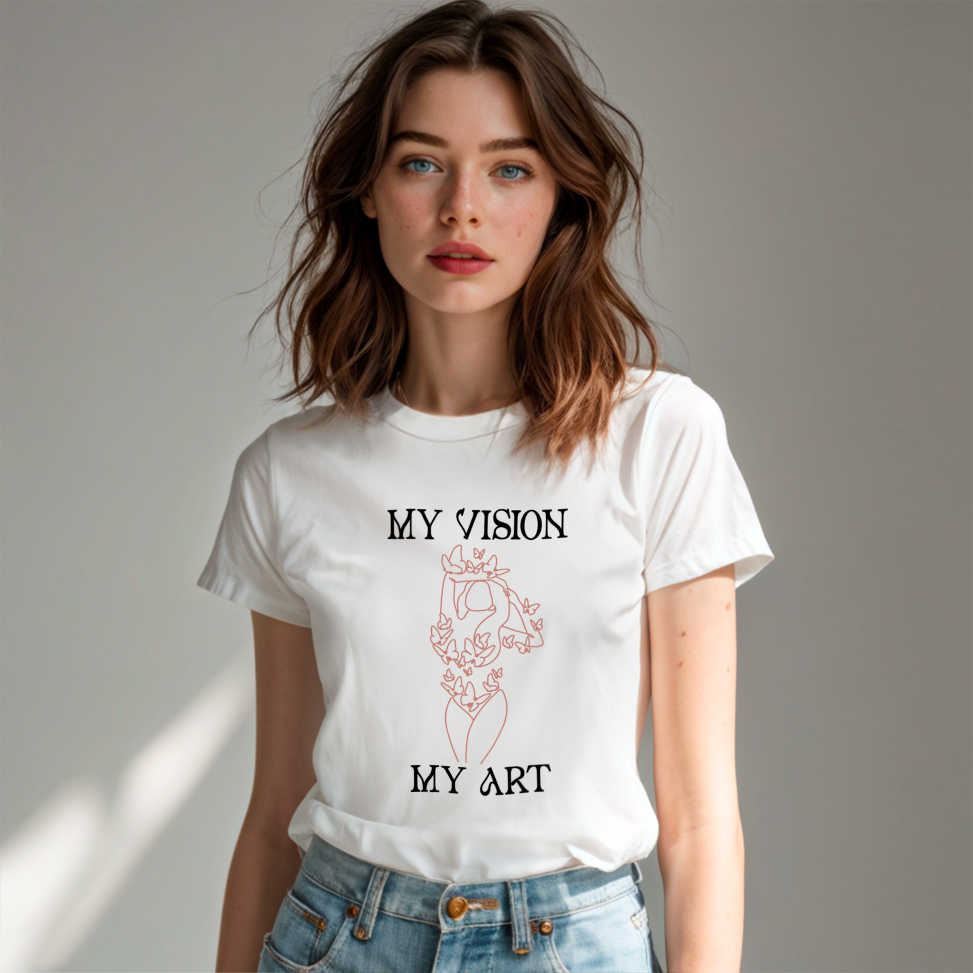 Kreatives Beauty Shirt „My Vision My Art“ für deinen individuellen Look