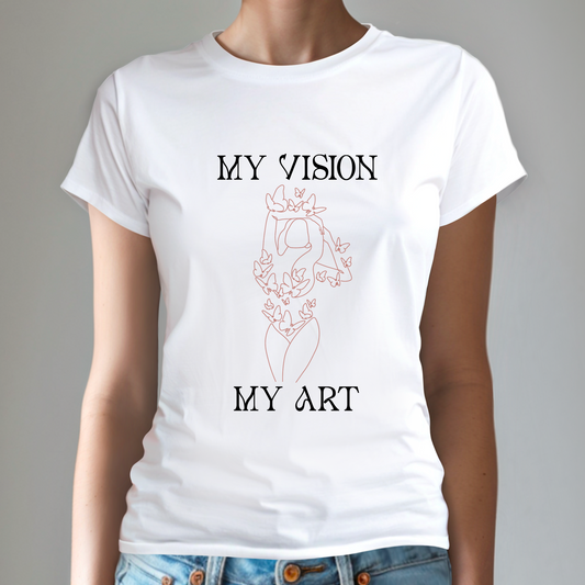 Trendiges My Vision My Art Beauty Shirt für kreative Beauty Girls