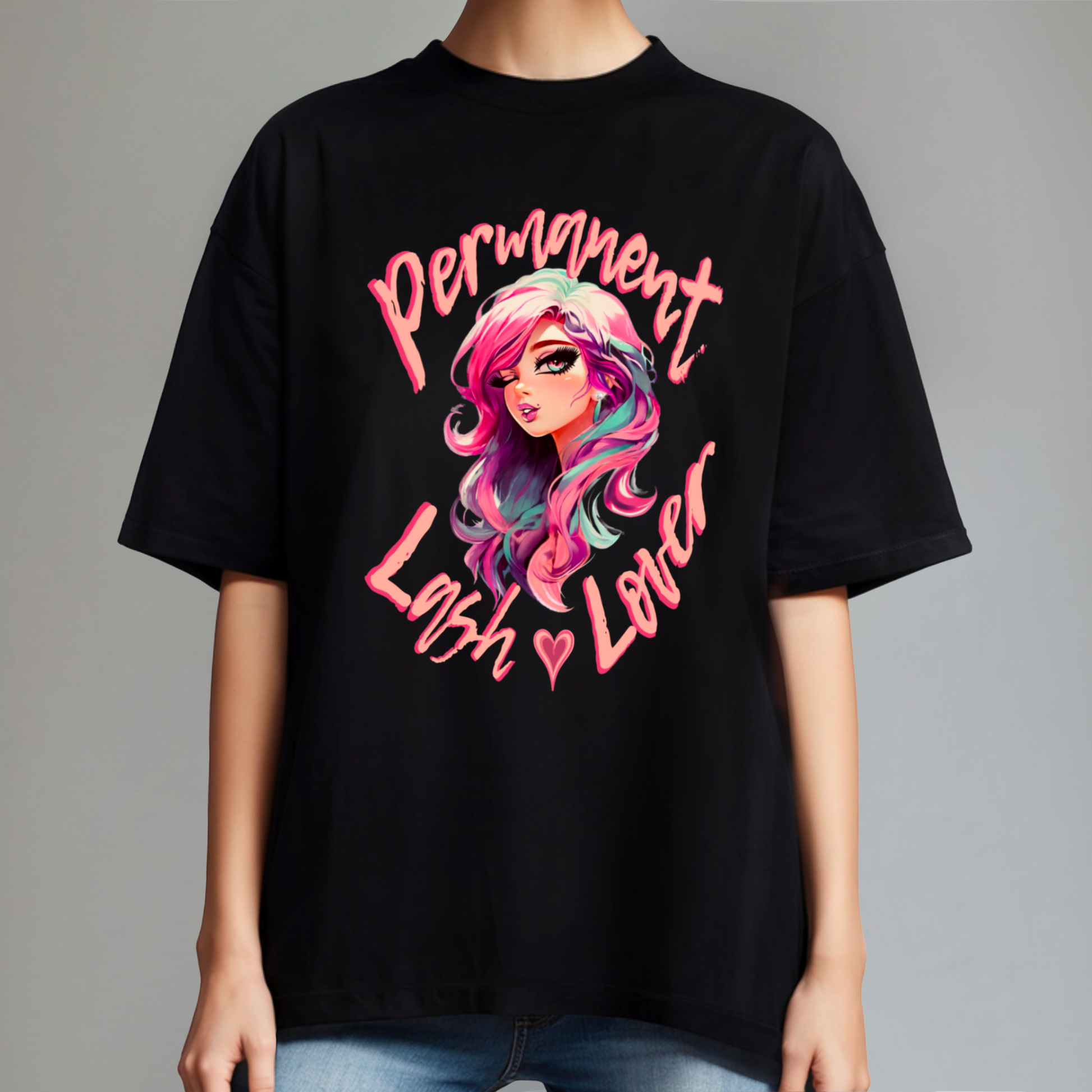 Oversized Lash Lover T-Shirt for lash artists