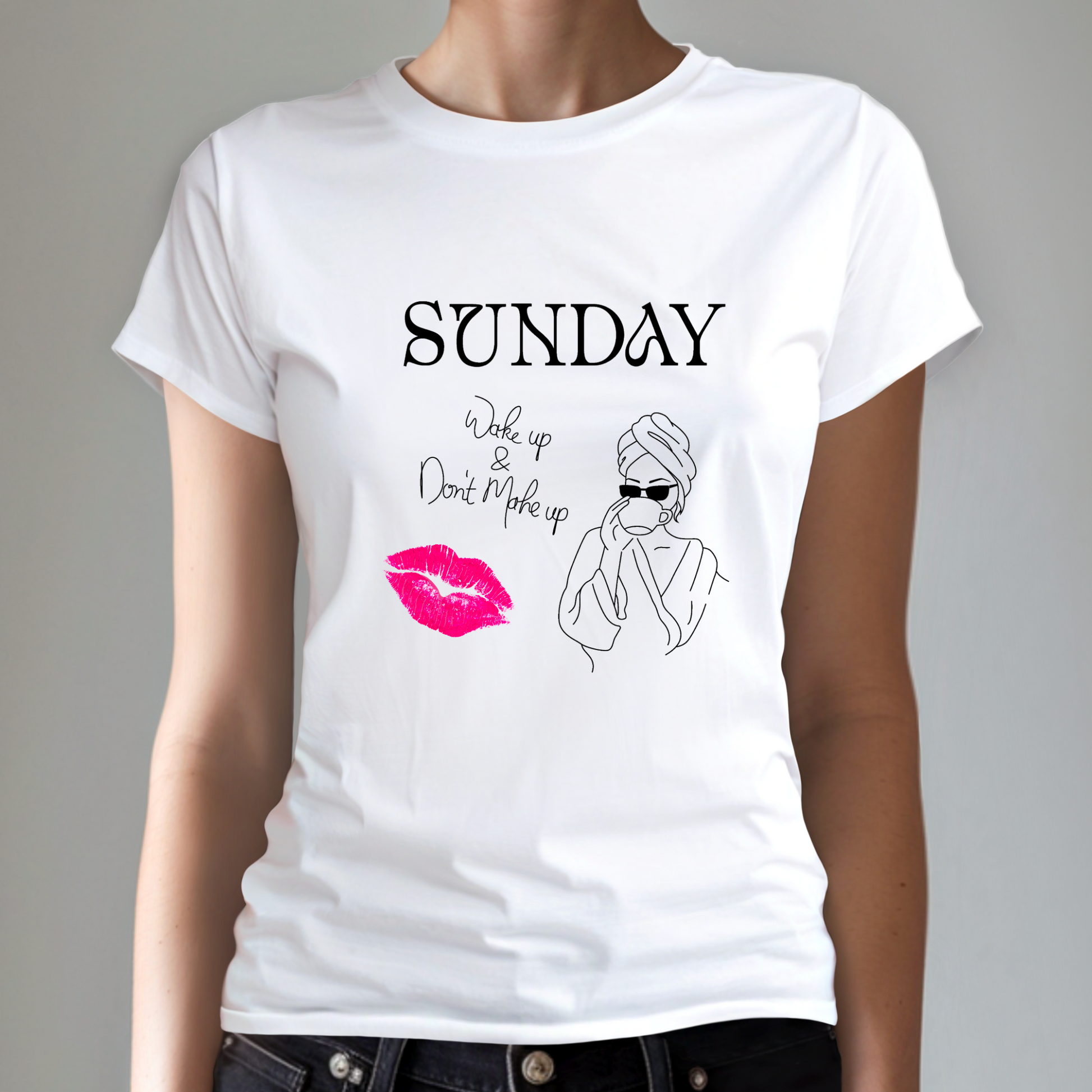 No Make Up Shirt für deinen entspannten Sunday Look mit Beauty Vibes