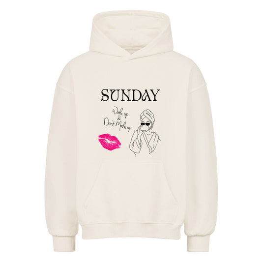 Oversized Beauty Hoodie „Sunday No Make Up“ für Me-Time