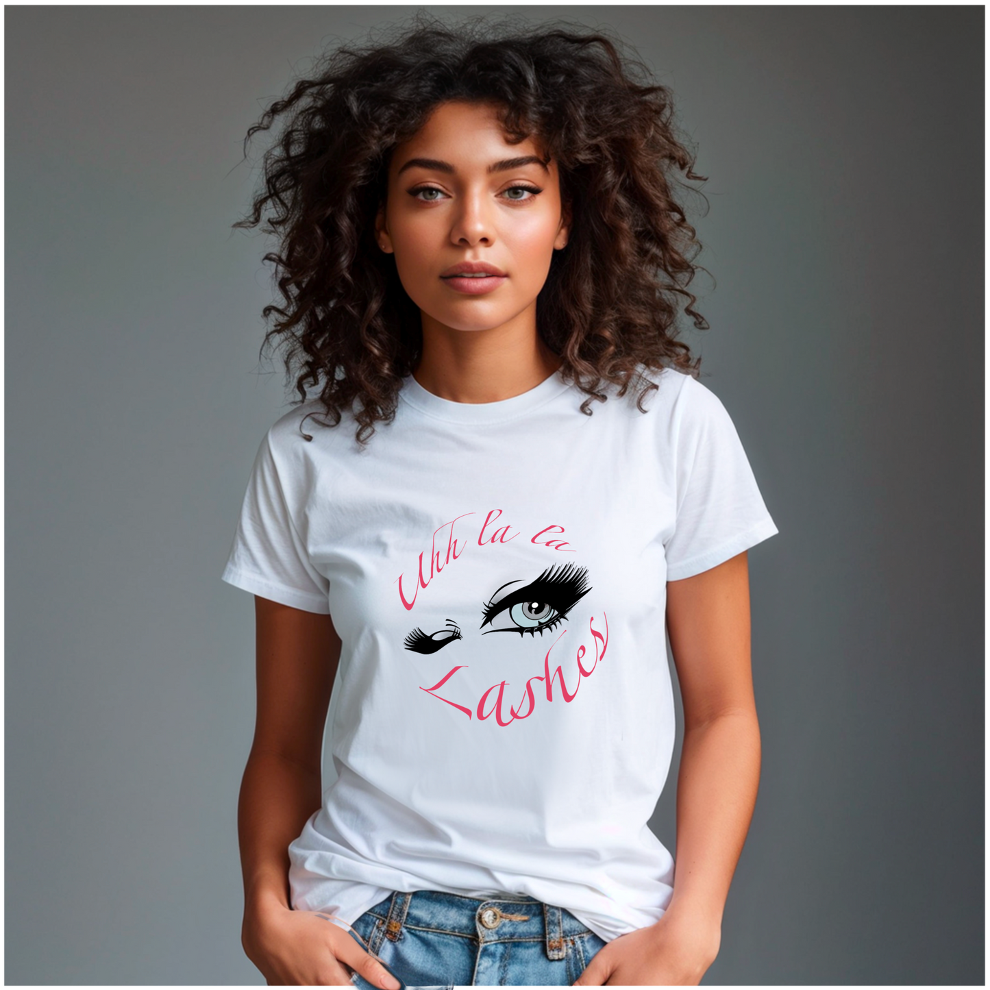 Beauty Shirt mit Lashes Print für alle Lash Queens