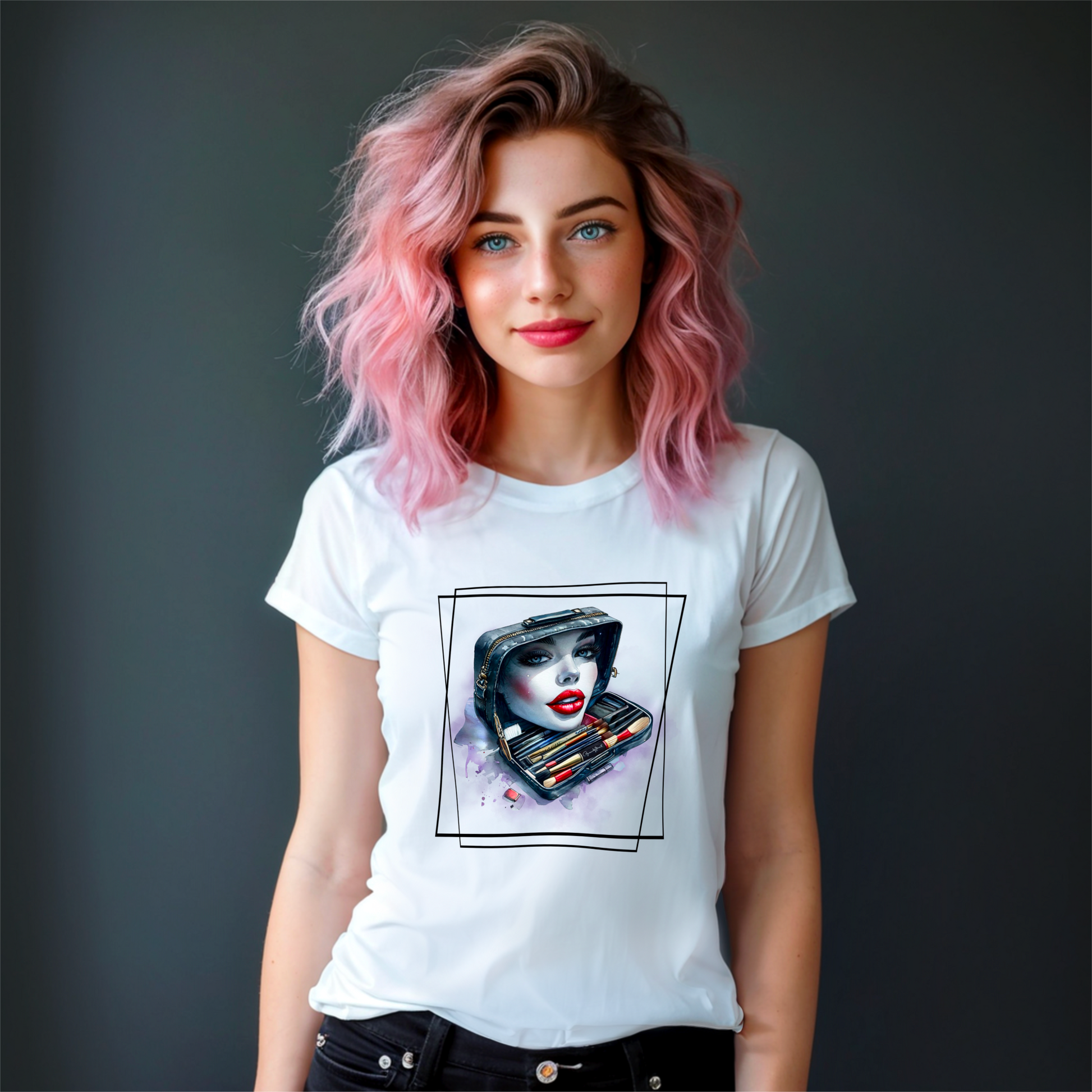Beauty Bag Shirt – Trendy Makeup Lover T-Shirt für Beauty-Enthusiasten