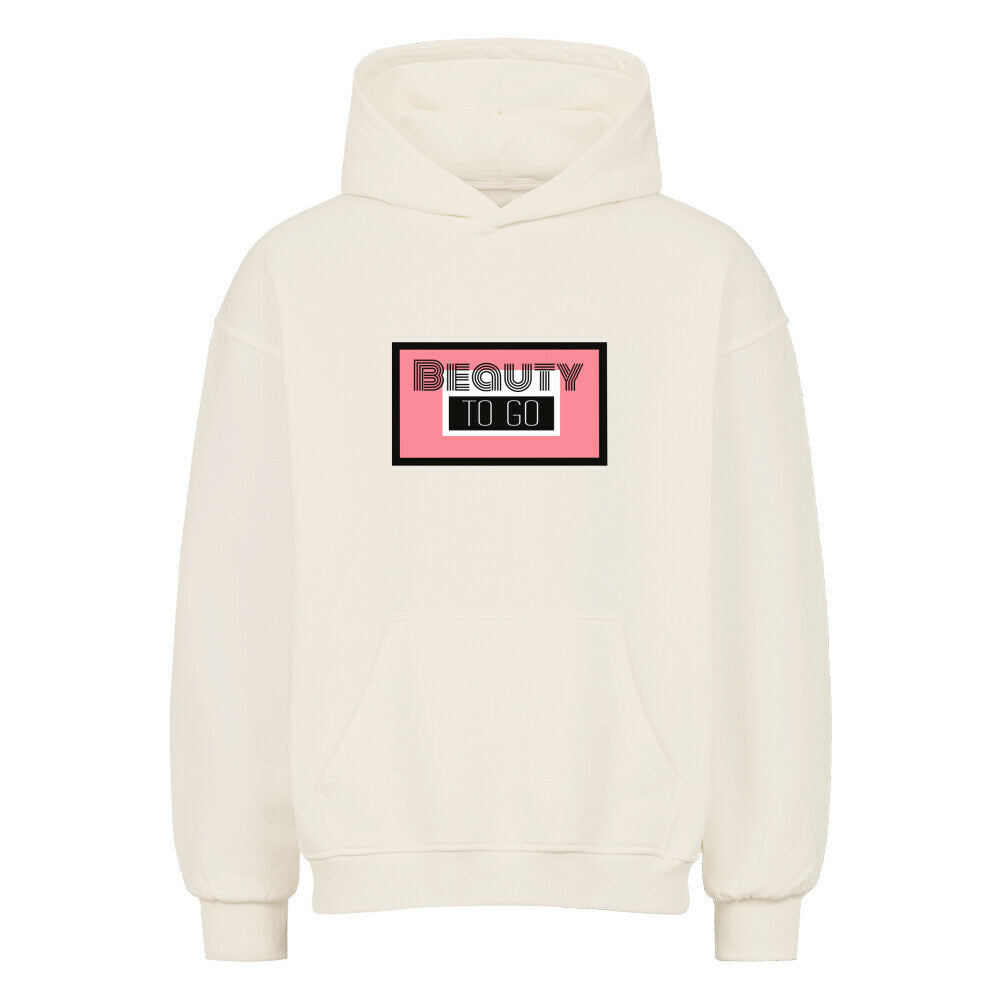 Beauty Hoodie mit "Beauty to go" Print von BeautyMee