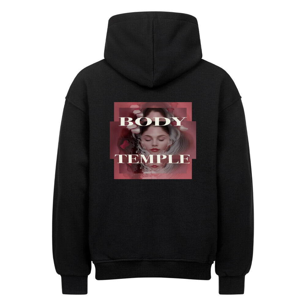 Body Temple Hoodie Oversized für Body Positivity und Selfcare Fans