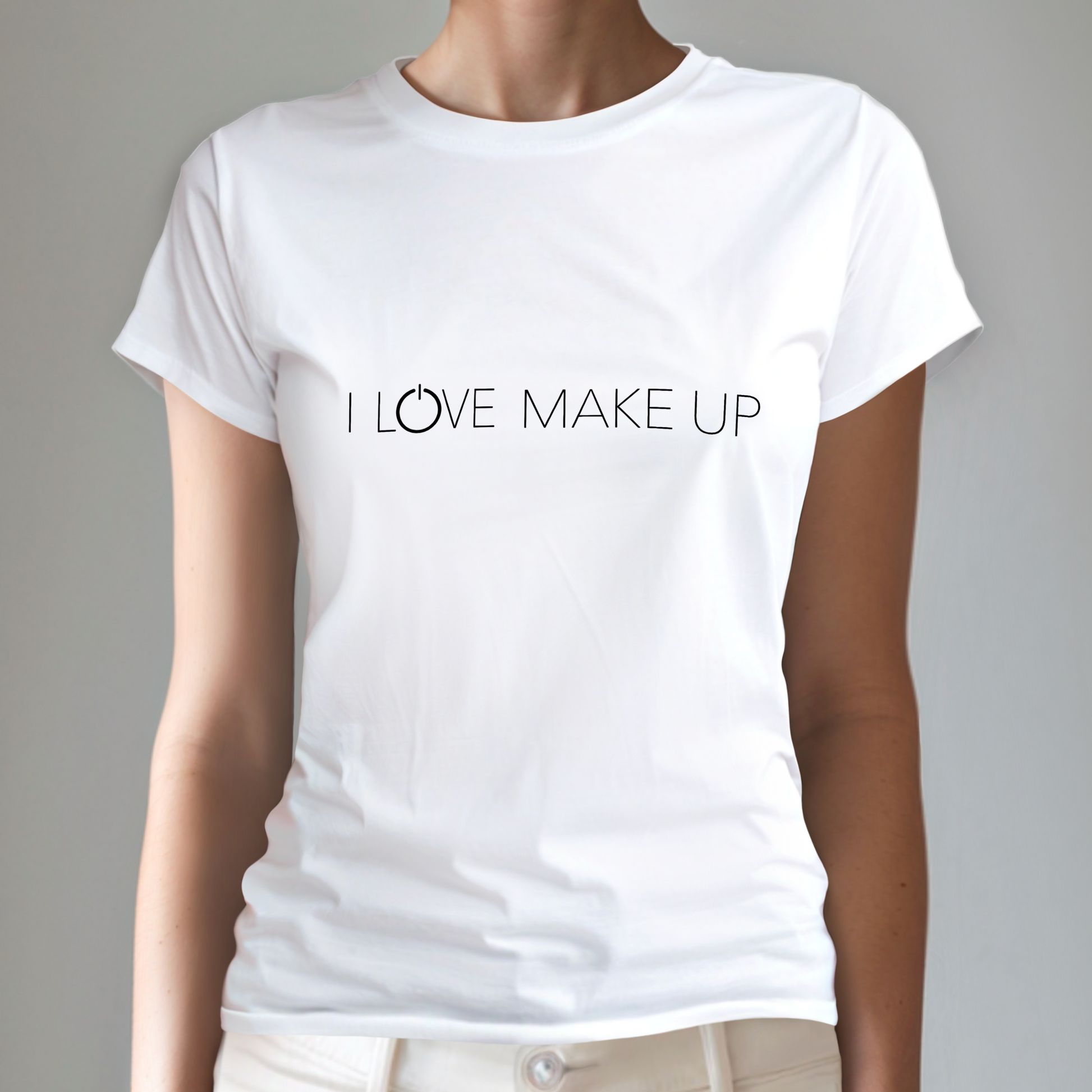 Trendiges Make-up T-Shirt