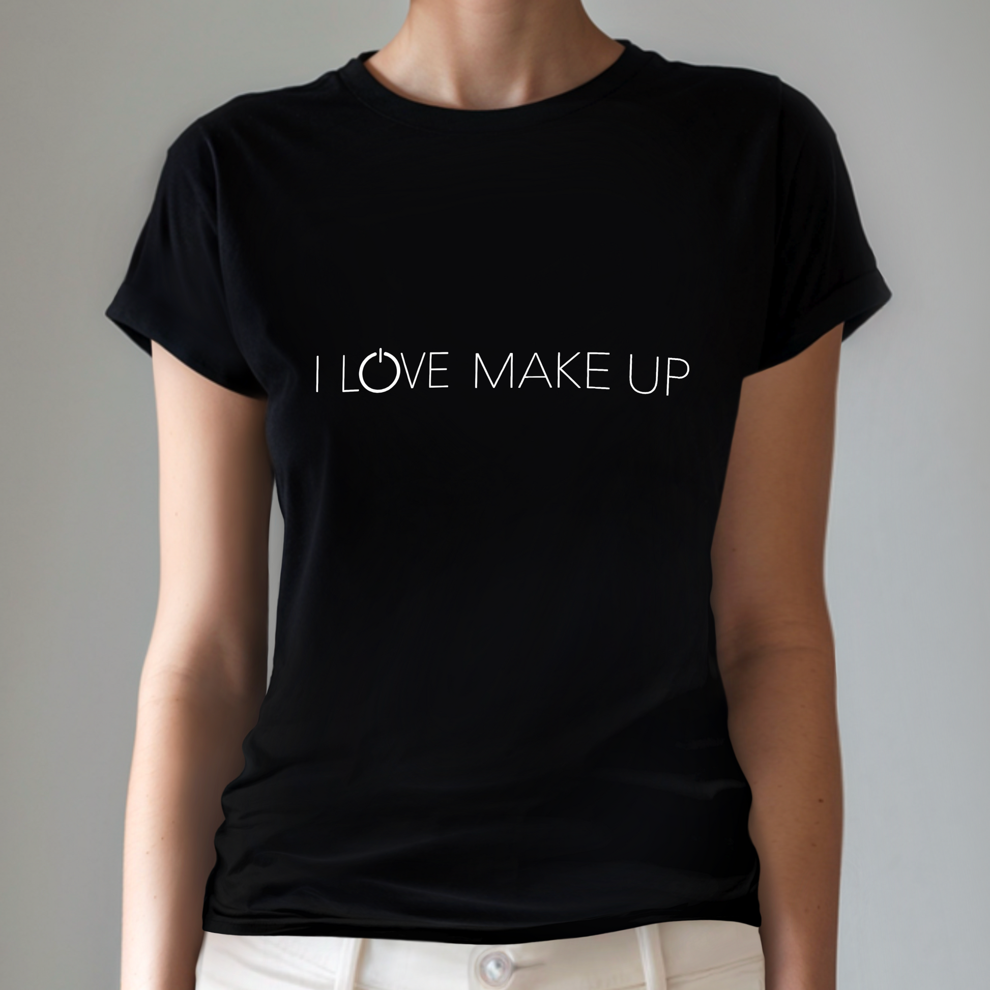 Schwarzes Make-up T-Shirt BeautyMee