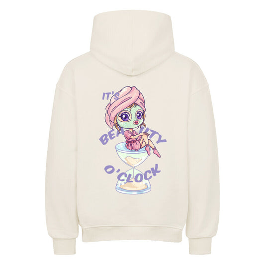 Oversized Sweatshirt Beauty 0'Clock – Trendy Hoodie für Makeup-Liebhaber