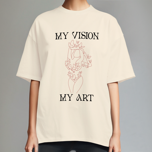 Art Shirt Oversized - My Make up is Art