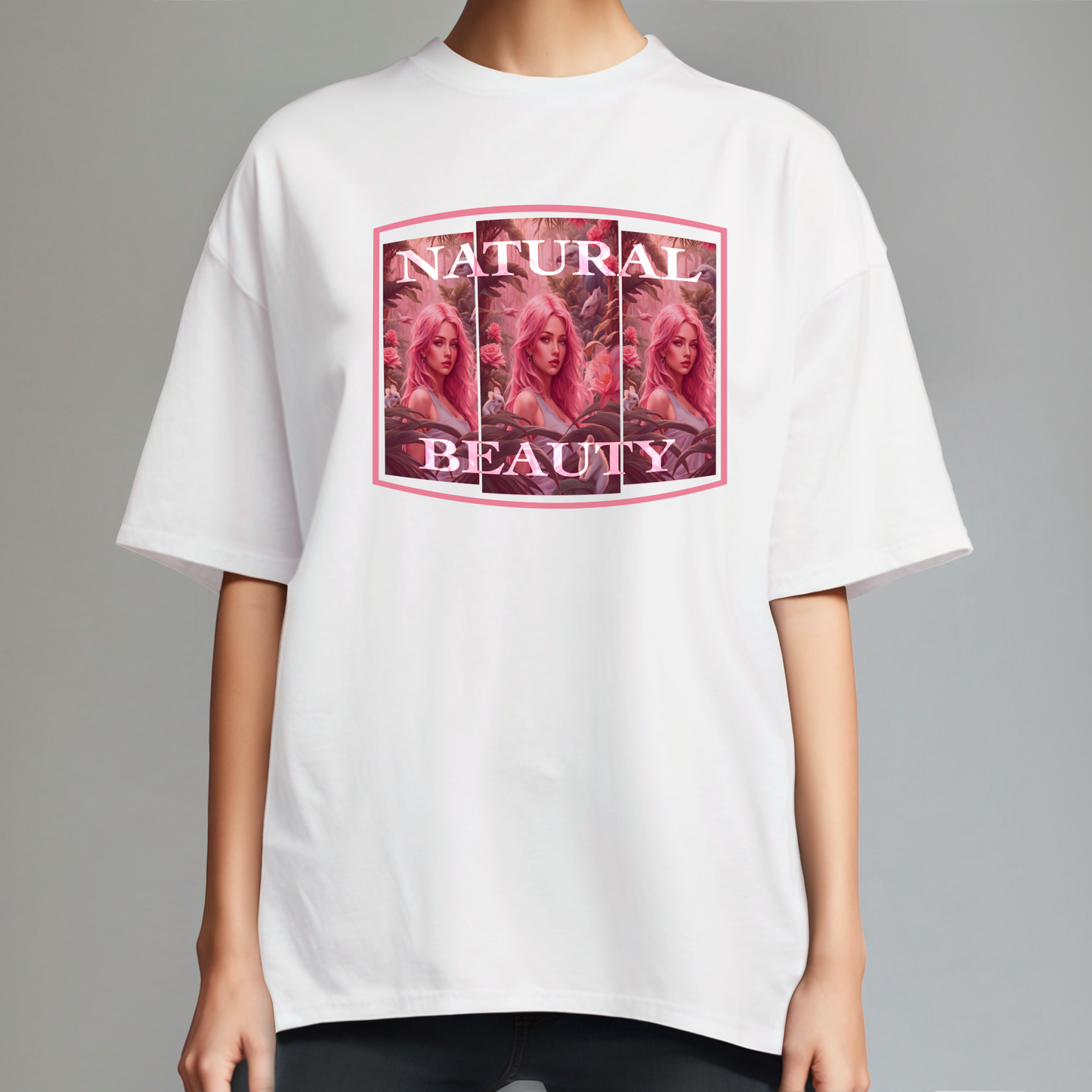 Natural Beauty Oversized Shirt - Von der Natur inspiriertes Design – Nachhaltige Mode mit stylischem Print