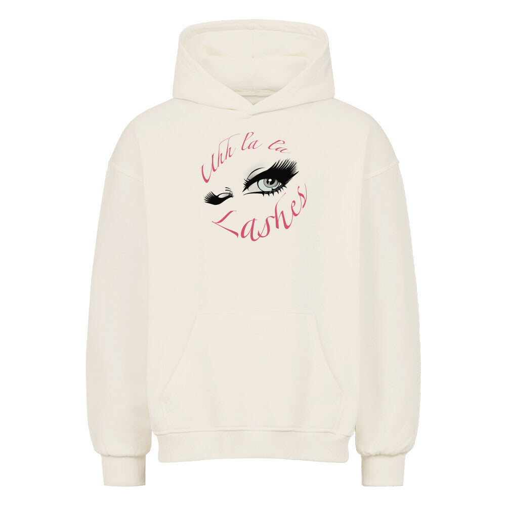 Flauschiger Beauty Hoodie mit Uh La La Lashes Design