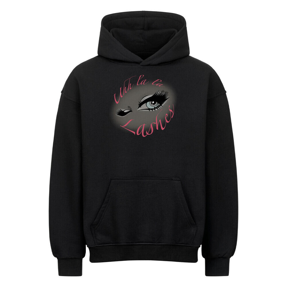 Beauty Hoodie Uh La La Lashes Oversized Beauty Hoodie mit Lashes Print