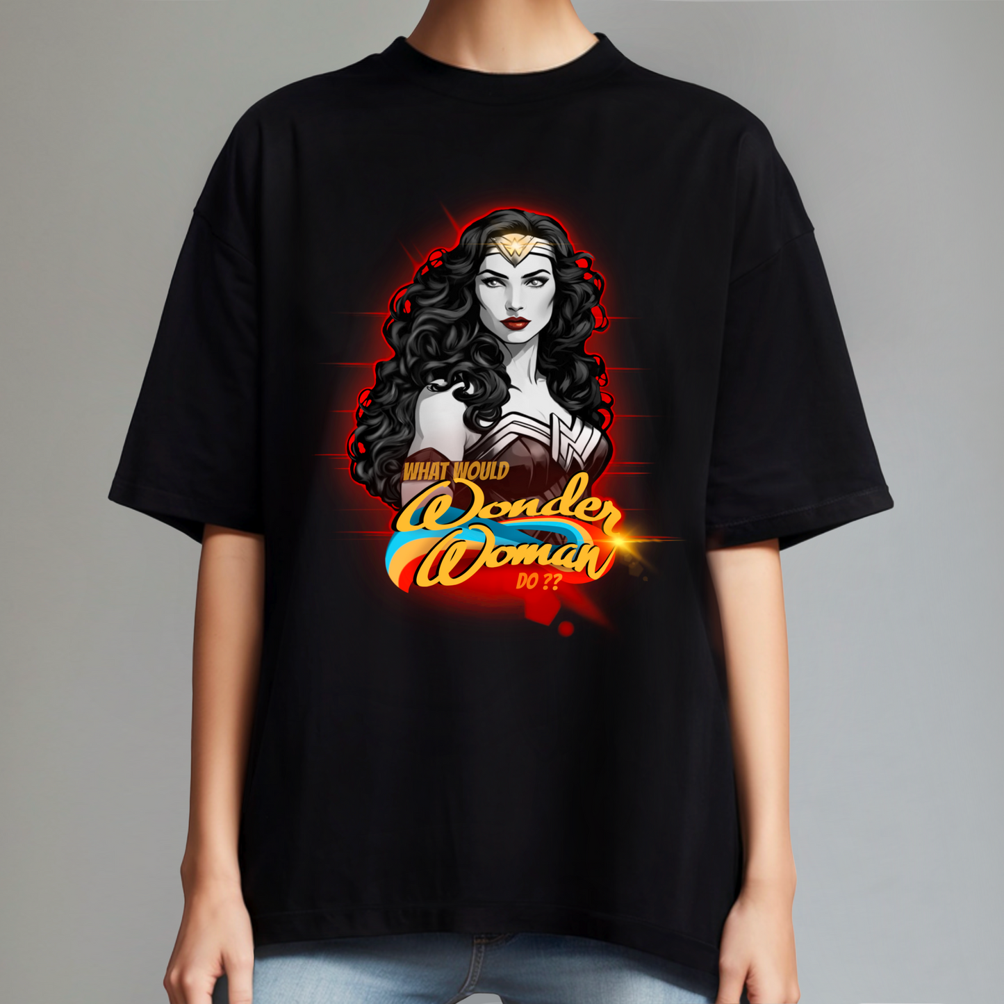 Oversized Wonder Woman Shirt BeautyMee