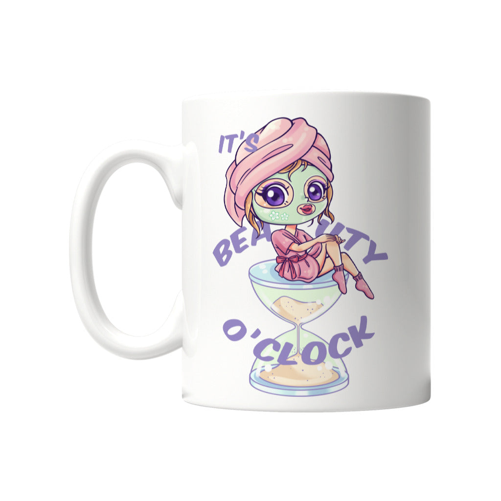 Stylische Beauty Tasse mit "It´s Beauty o´Clock" Design für Beauty Queens