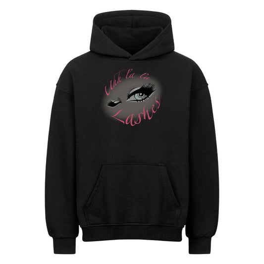 Beauty Hoodie Uh La La Lashes Oversized Beauty Hoodie mit Lashes Print